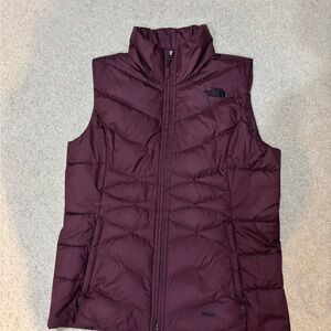 The North Face Maroon Quilted Vest
